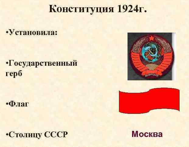 Конституция 1924 