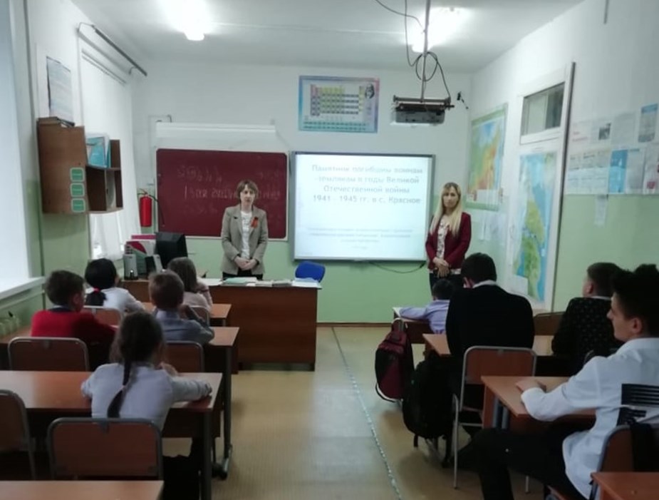 Тематический час Памятники воинам односельчанам